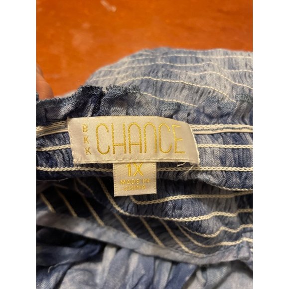 Women's Smokey Tie-Dyed Tank Top - BKK Change Blue 1X - Picture 5 of 7